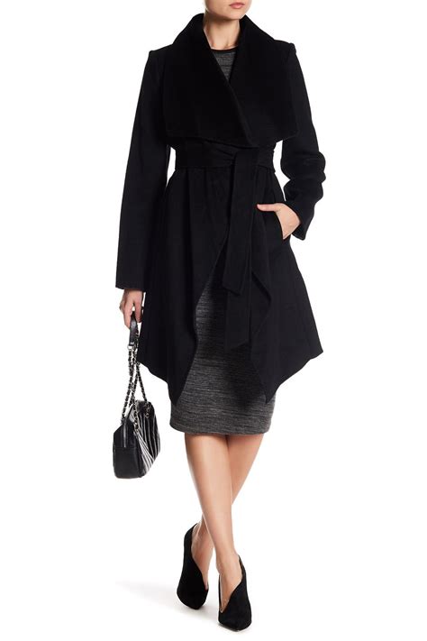 michael michael kors belted wool blend wrap coat|wool blend wrap coat.